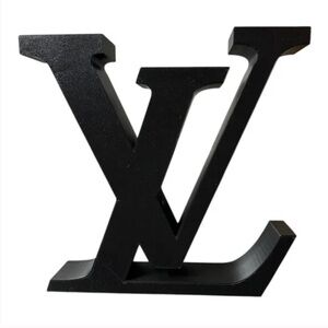 Rare Large Black LV Art Dec